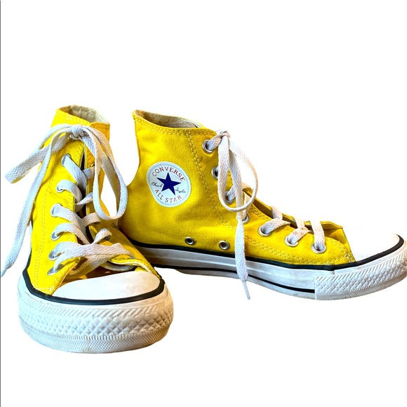 Converse Shoes - Converse high top shoe sneaker yellow unisex